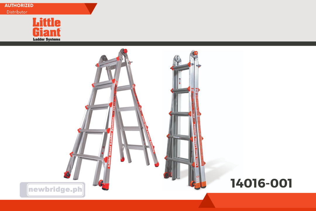 14016-001 ALTA-ONE ALTA-ONE, Model 22 - ANSI Type I - 250 lb Rated, Aluminum Articulated Extendable Ladder