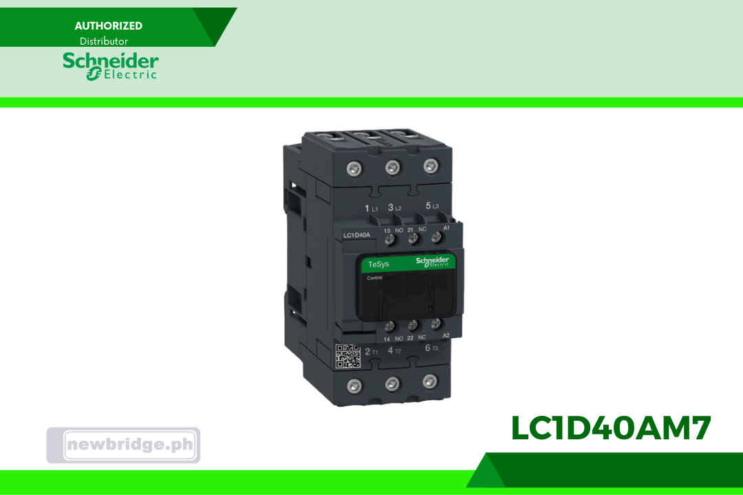 TeSys Deca contactor - 3P(3 NO) - AC-3/AC-3e - <= 440 V 40 A - 220 V AC 50/60 Hz coil