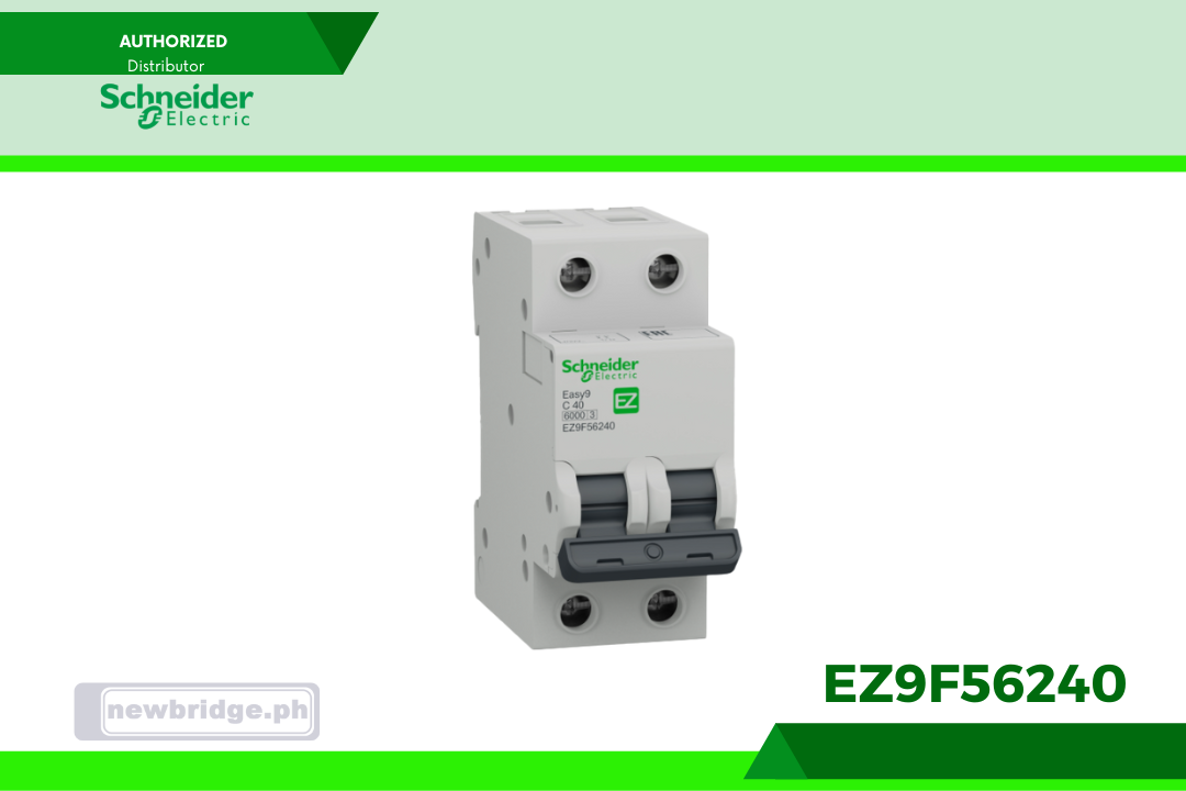 EZ9F56240 - Miniature Circuit Breaker, Easy9, 2P, 40 A, C curve, 6000 A
