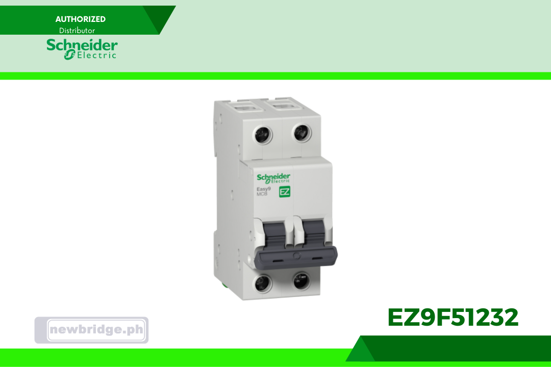 EZ9F51232 - Miniature Circuit Breaker, Easy9, 2P, 32 A, C curve, 10000 A