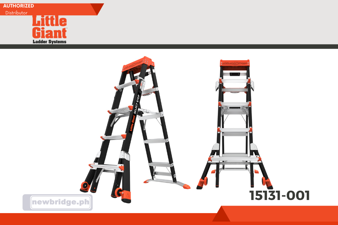 15131-001 SELECT STEP SELECT STEP, 6'-10' Model - ANSI Type IAA - 375 lb Rated, Fiberglass Adjustable Stepladder