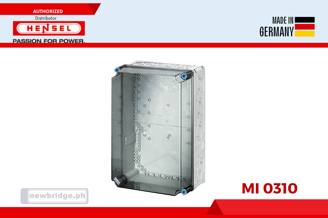 Mi 0310 Empty boxes with transparent lid (polycarbonate) IP65