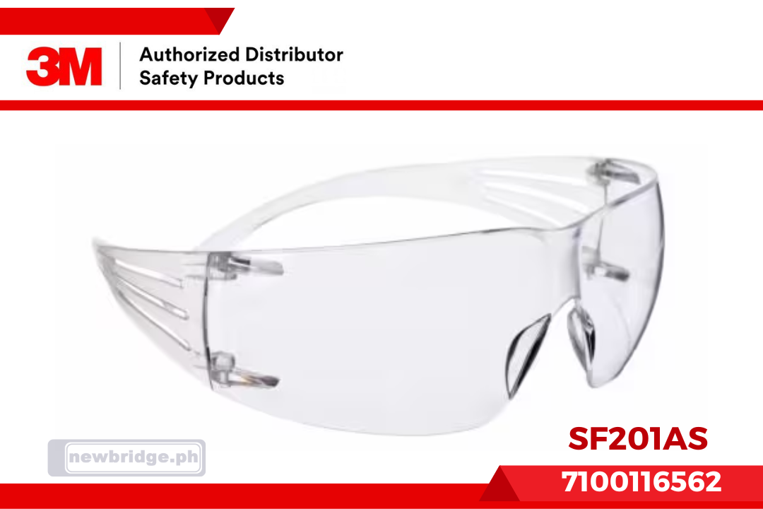 SF201AS, 3M™ SecureFit™ Protective Eyewear, Clear anti-scratch lens 7100116562