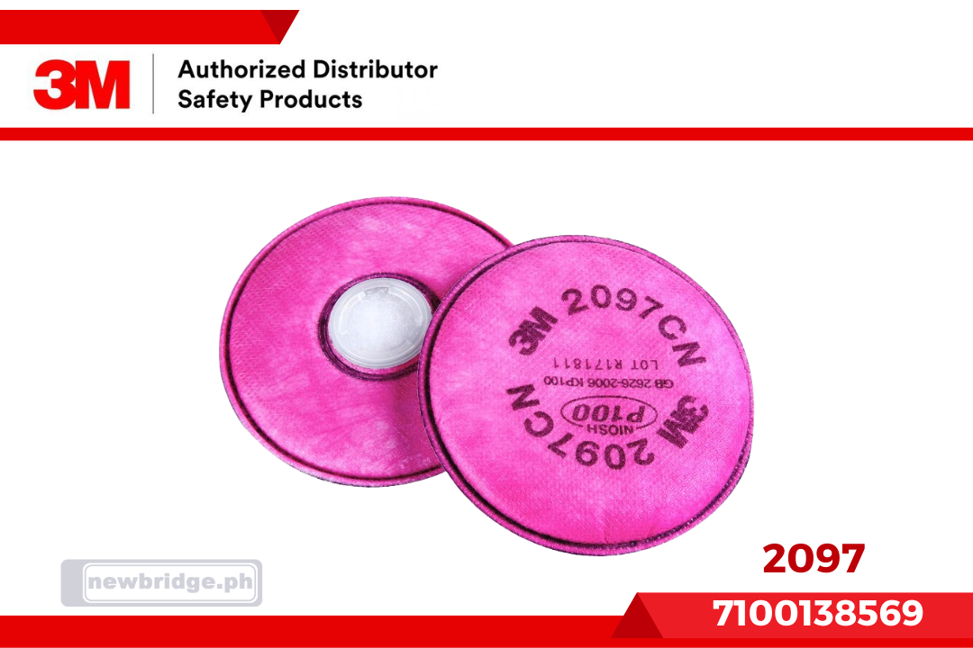 3M™ Particulate Filter 2097, P100, with Nuisance Level Organic Vapor Relief