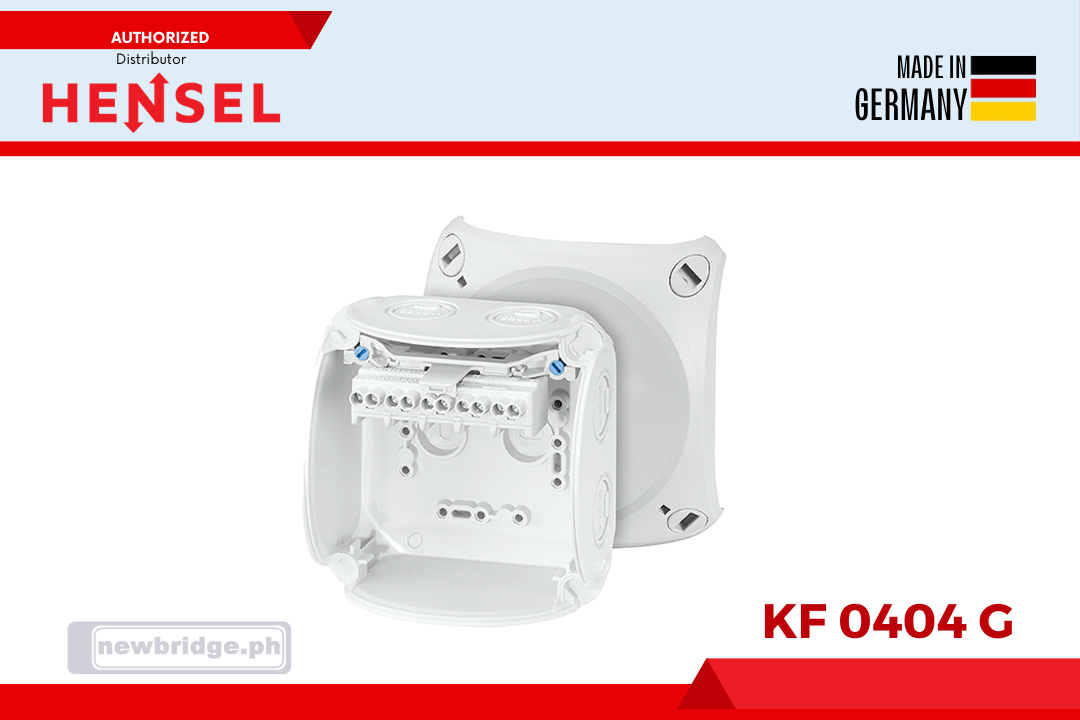 KF 0404 G Cable junction box ”Weatherproof“ for outdoor installation (Polycarbonate) KF 0404 G