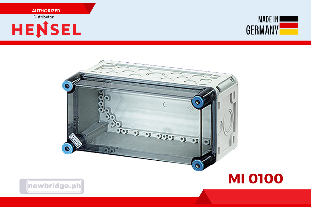 Mi 0100 Empty boxes with transparent lid (polycarbonate) IP65