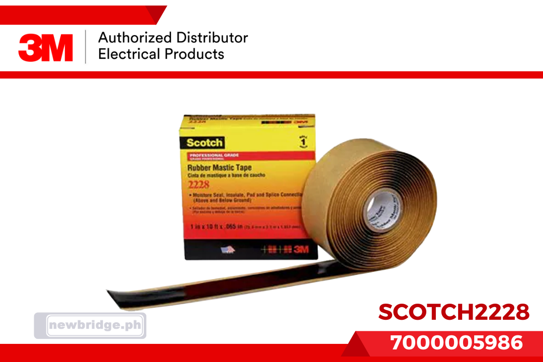 SCOTCH2228 Rubber Mastic Tape 25 mm x 3 m 7000005986