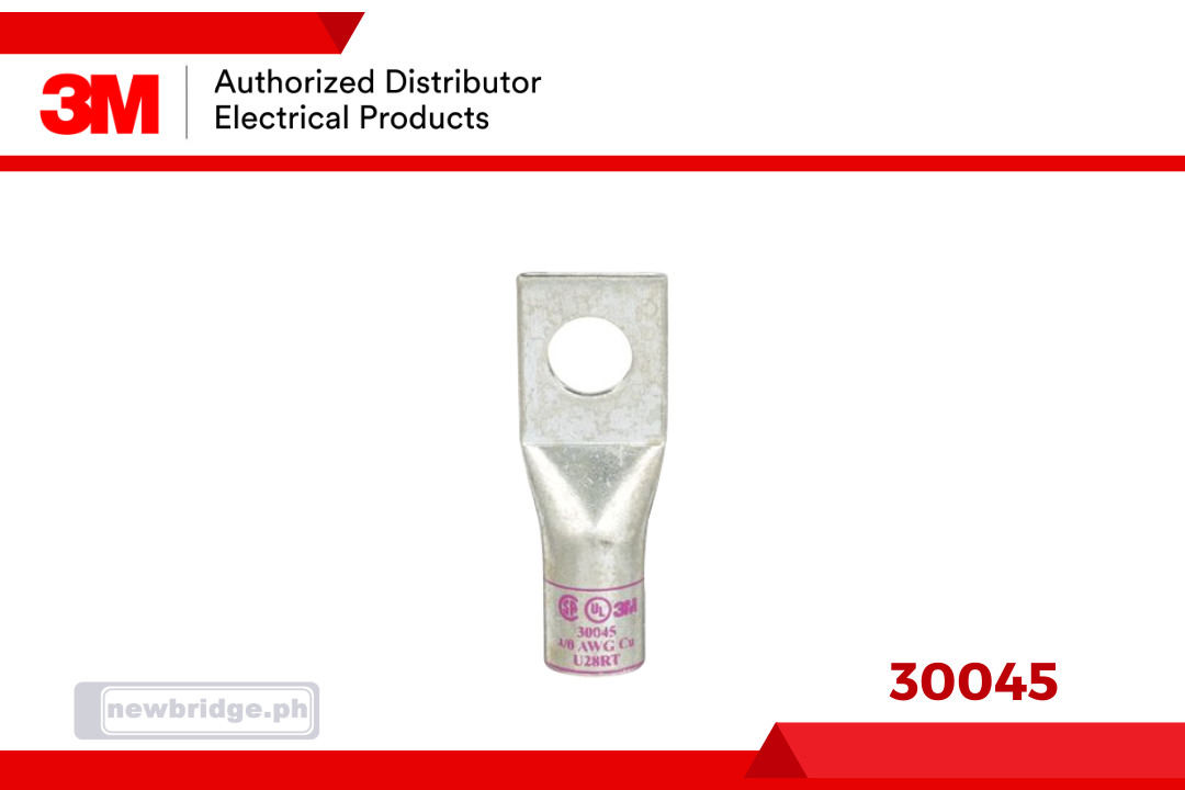 30045, 3M™ Scotchlok™ Copper One Hole Lug, up to 35 kV, 4/0 AWG, Stud Size 1/2(12), Purple