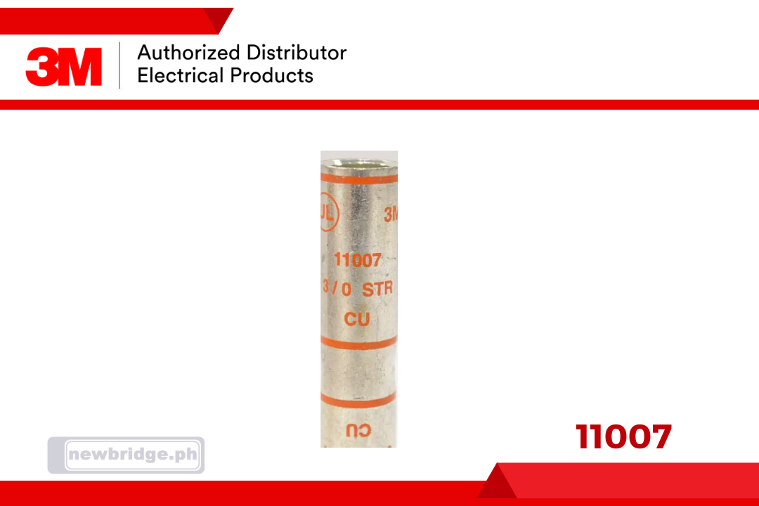 11007, 3M™ Scotchlok™ Copper Long-Barrel Connector, up to 35 kV, 3/0 AWG, Orange