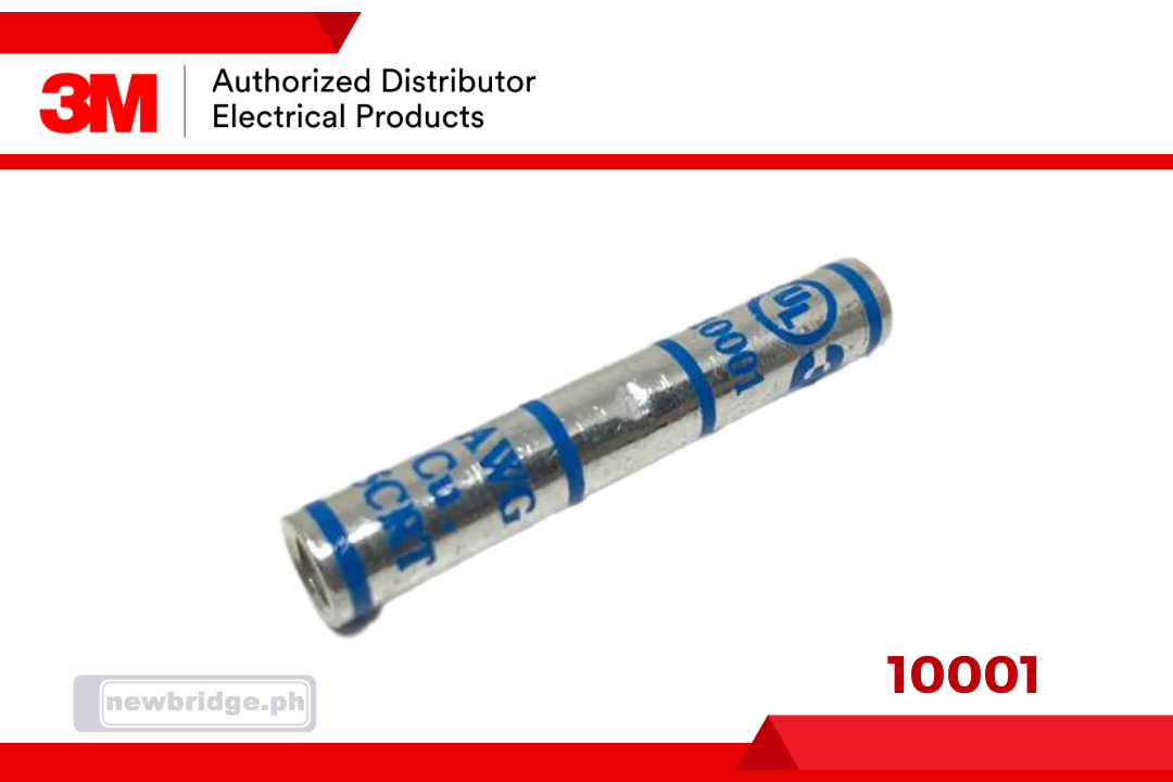 10001, 3M™ Scotchlok™ Copper Standard Barrel Connector, up to 35 kV, 6 AWG, Blue