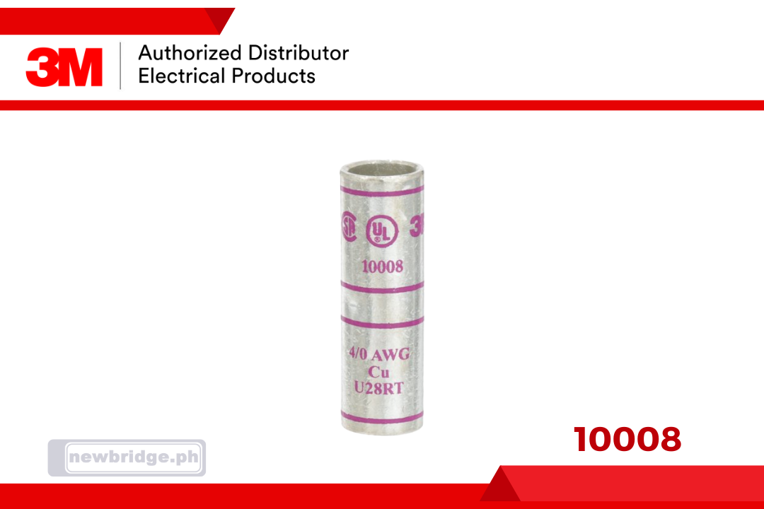 10008, 3M™ Scotchlok™ Copper Standard Barrel Connector, up to 35 kV, 4/0 AWG, Purple